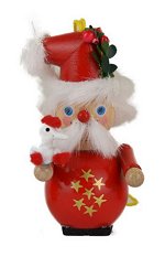 French Hens Santa<br>12 Days  Steinbach Ornament